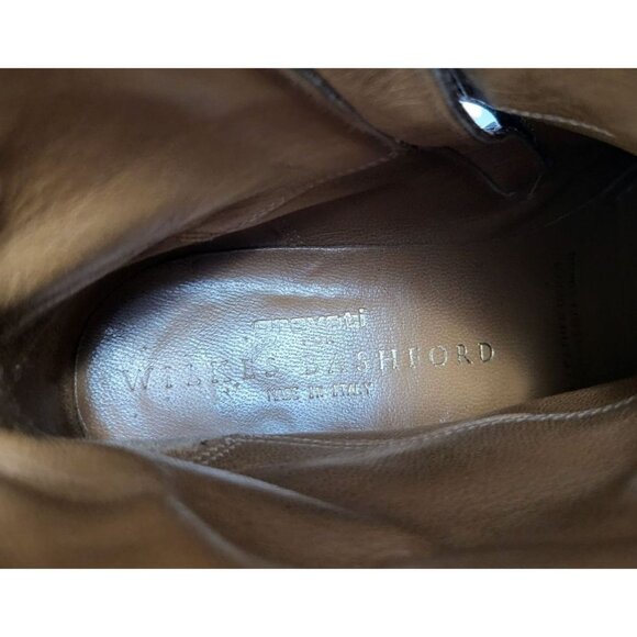 GRAVATI Wilkes Bashford Pebbled Leather Moto Boot - Picture 10 of 12